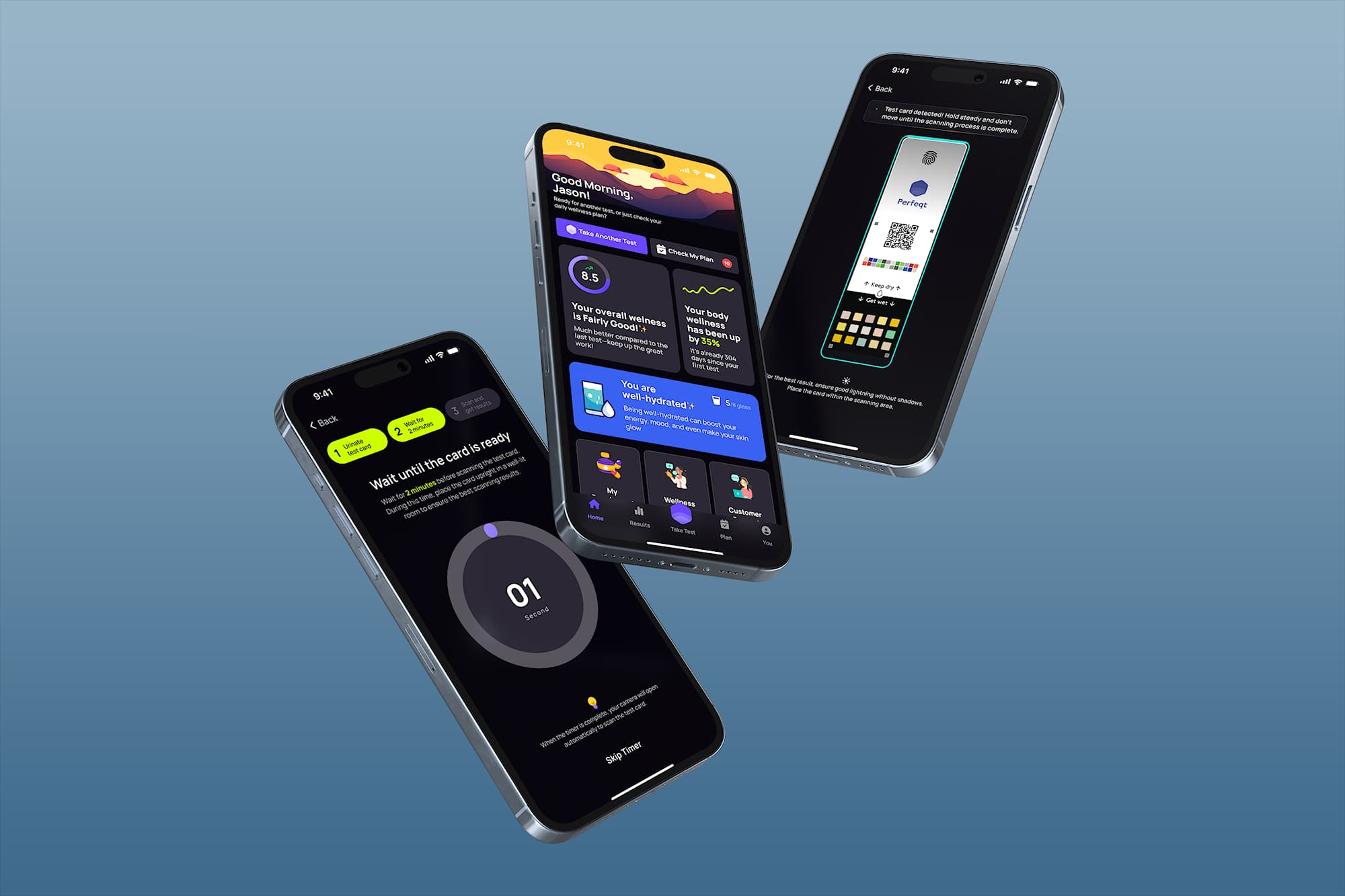 Design a Wellness Test-Taking App